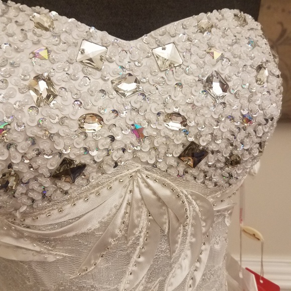 White Prom or Wedding Dress - Picture 3 of 5